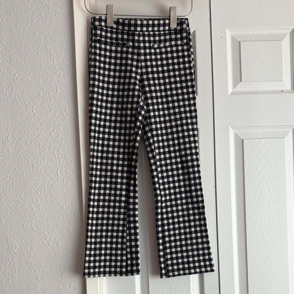 Zara Girls 11-12 Buffalo Check Flare Trousers Pants